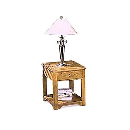 Drawered End Table